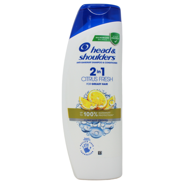 Head & Shoulders Shamp 400ml 2in1 Citrus/6