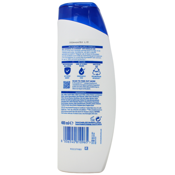 Head & Shoulders Shamp 400ml Smooth & Silky/6