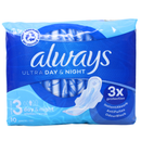 ALWAYS ULTRA 10CT SIZE3 DAY&NIGHT W/WINGS/16 ()