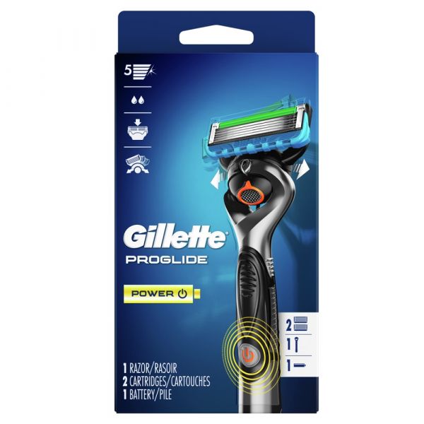 GILLETTE 5 PROGLIDE PWR 1RZR+2CARTS+1BAT/6 ()