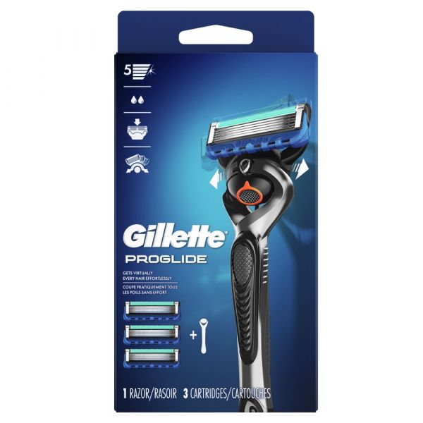GILLETTE 5 PROGLIDE 1RZR+3CARTS/6 ()