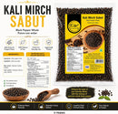 Punjab King Kali Mirch Sabut 300g – Whole Black Pepper | Premium Peppercorns, Strong Aroma & Fresh Spices for Cooking