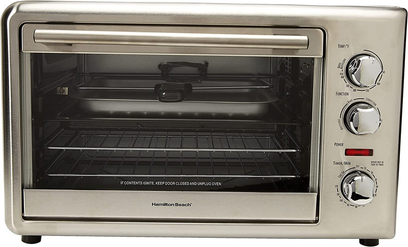 Hamilton Beach 31103DC Countertop Oven with Convection and Rotisserie, Stainless Steel