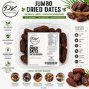 PK Punjab King Jumbo Dry Dates 200g – Premium Dried Dates | Natural Sweet Snack | High Energy & Fiber Rich
