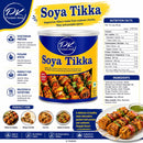 Punjab King Soya Tikka 850g Can – Ready-to-Cook Vegetarian Soy Protein Chunks with Punjabi Spices | Veg Meat Alternative for Tandoori & Curry