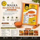 Punjab King Malka Masoor Dal 1.4kg (3lb) – Red Split Lentils | High Protein Indian Dal for Healthy Cooking