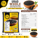 Punjab King Urad Whole (Black Matpe Beans Whole) – Whole Black Gram, Premium Indian Lentils for Dal Makhani & Traditional Cooking, Protein-Rich Pulses, 1.4 kg