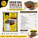 Punjab King Urad Dal Chilka – Split Black Gram with Skin, Black Split Matpe Beans, Protein-Rich Indian Lentils for Cooking, 1.4 kg