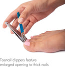 TRIM Azure Collection Clipper Set – Precision-Ground Cutting Edges for Clean, Even Cuts – Convenient and Easy To Use – Perfect for At-Home Manicures and Pedicures – Carbon Steel, 24 Pack