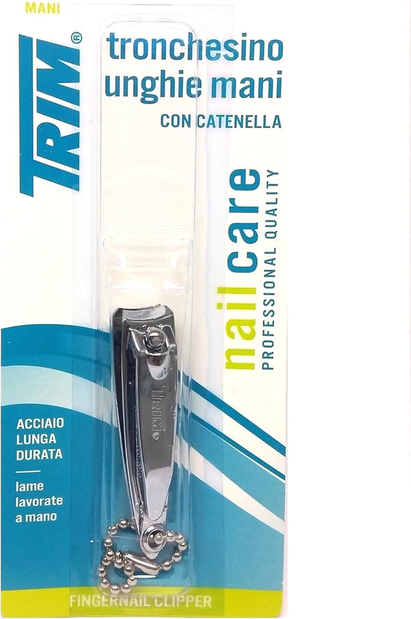 Trim Fingernail Clipper with File and Chain, 144 Pack