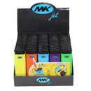MK JET ASSORTED COLOURS REFILLABLE LIGHTER/50 ()