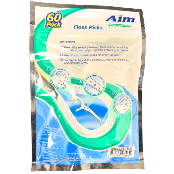 Aim Floss Picks 60ct Precision/24