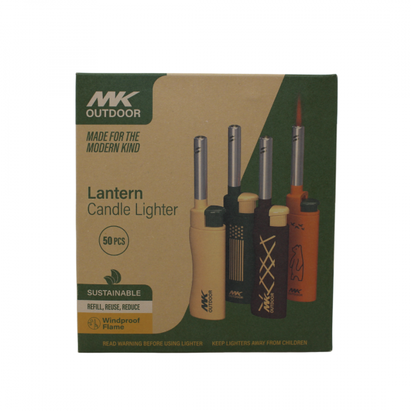 MK CANDLE OUTDOOR SERIES LANTERN REFILLABLE LIGHTER/50X6 ()