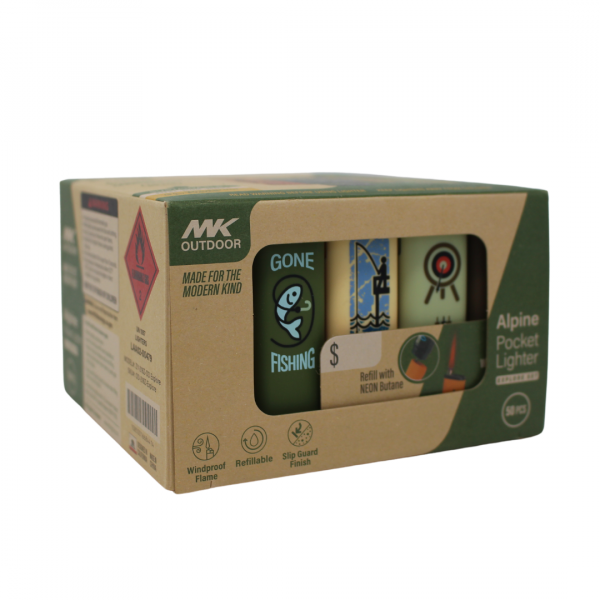 MK JET OUTDOOR SERIES EXPLORE REFILLABLE LIGHTER/50X6 ()
