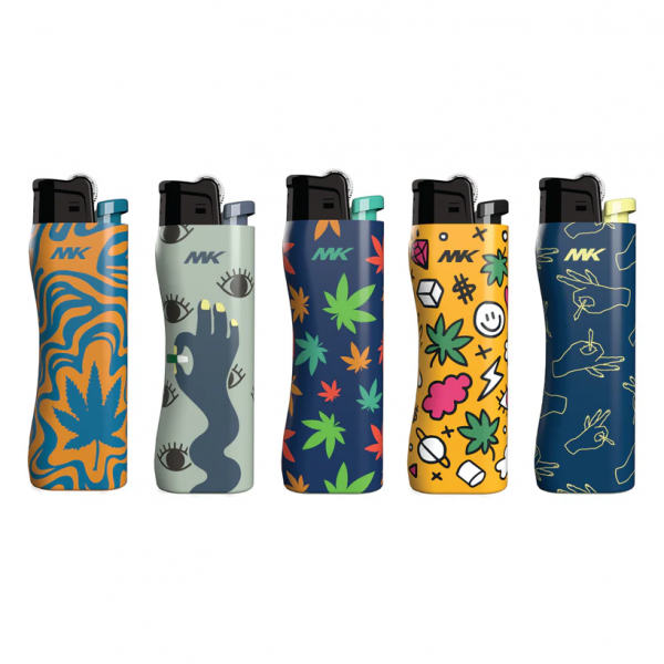 MK FLINT PLANT SERIES REFILLABLE LIGHTER/50X10 ()