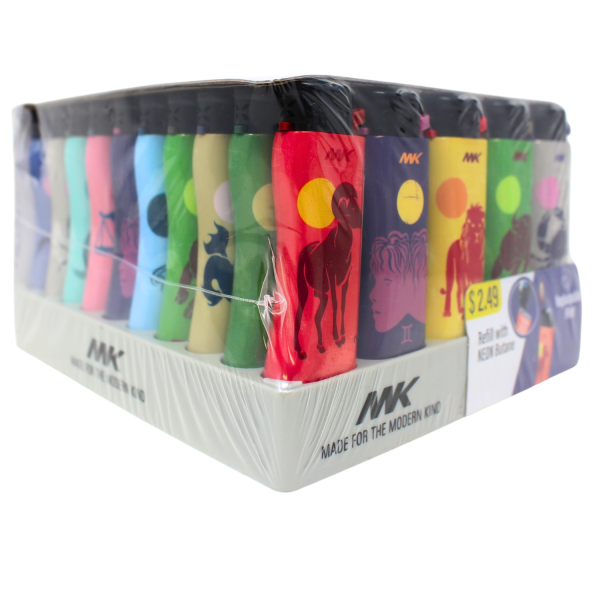 MK FLINT ASTROLOGY SERIES REFILLABLE LIGHTER/50X10 ()