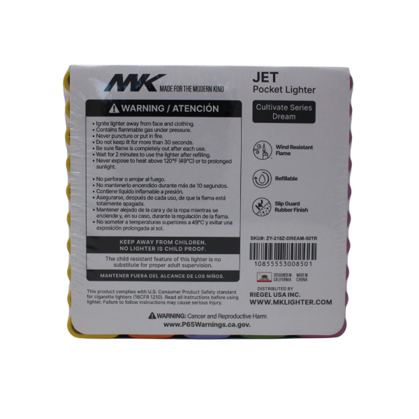 MK JET DREAM SERIES REFILLABLE LIGHTER/50X6 ()