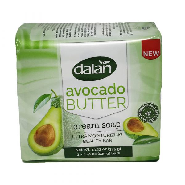 Dalan Cream Bar Soap 3ct X 125g Avocado Butter/24