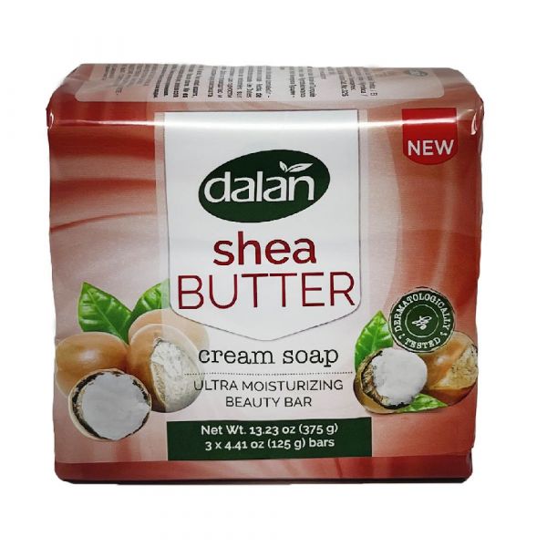 Dalan Cream Bar Soap 3ct X 125g Shea Butter/24