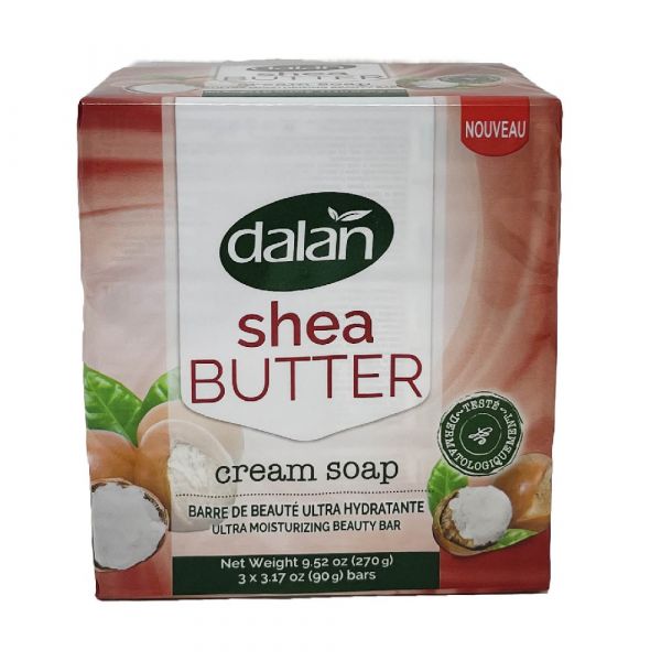 Dalan Cream Bar Soap 3ct X 90g Shea Butter/24