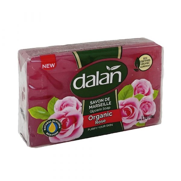 Dalan Organic Bar Soap 150g Rose Water Purify/30