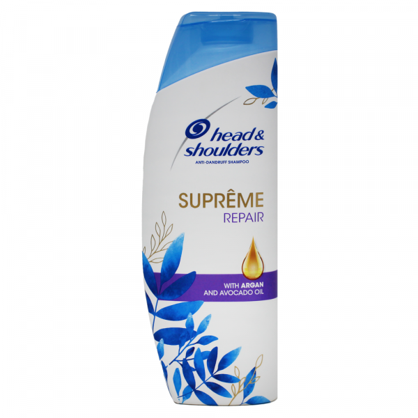 Head&Shoulders Shamp 400ml Supreme Repair Argan Oil/6