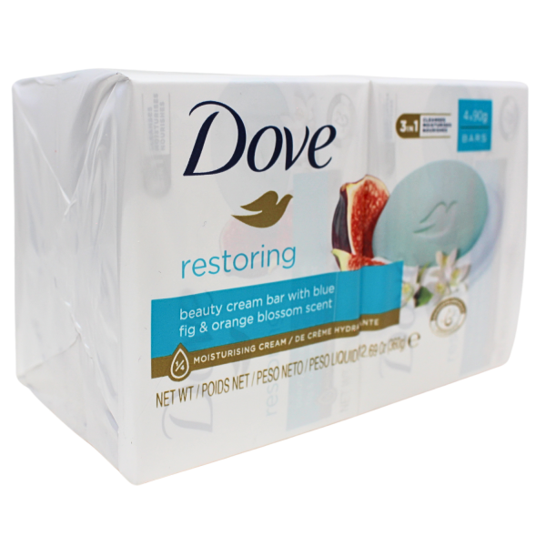 Dove Bar Soap 4ct X 90g Restoring (B) /12