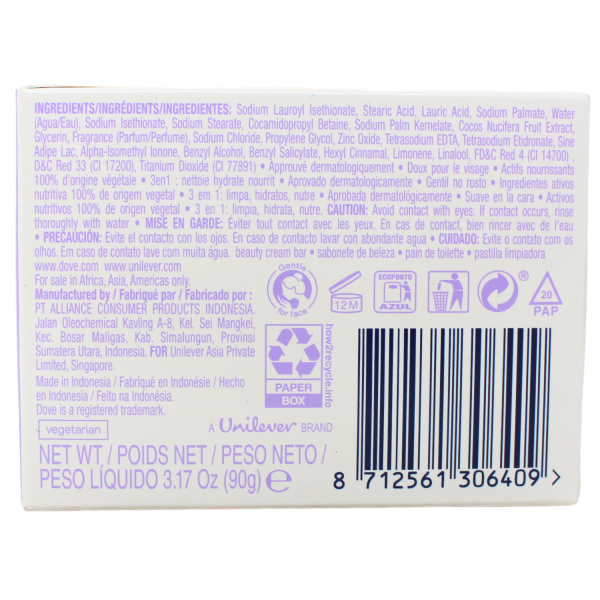 DOVE BAR SOAP 90G RELAXING COCONUT MILK/48 ()
