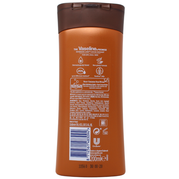 VASELINE B/L 200ML COCOA BUTTER/6 ()