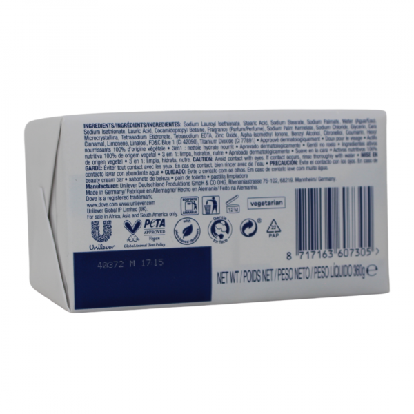 DOVE BAR SOAP 4CT X 90G GENTLE EXFOLIATING (B) /12 ()