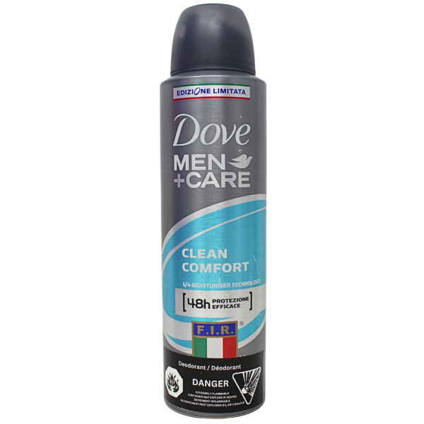 DOVE SPRAY 150ML MEN+CARE CLEAN COMFORT/6 ()