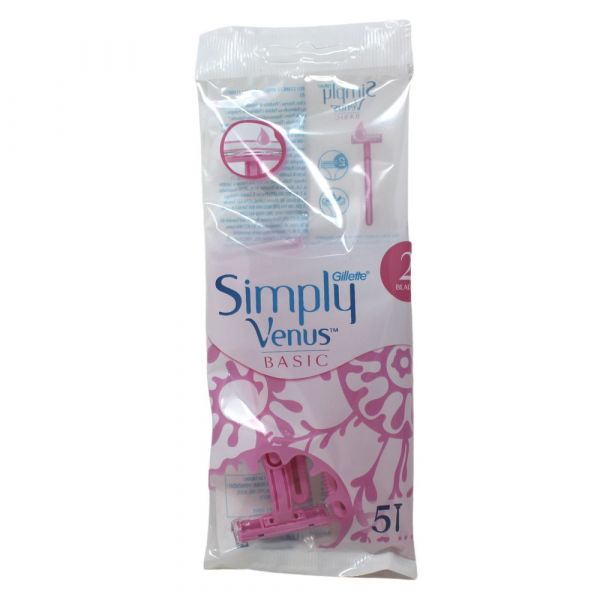 GILLETTE VENUS BASIC 5CT DISPOSABLE RZR/24 ()