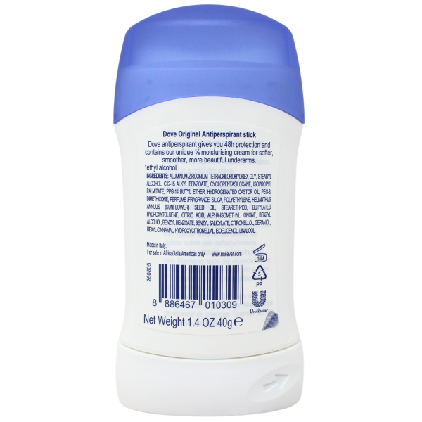DOVE DEODORANT STICK 40G ORIGINAL/6 ()
