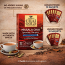 Geebees Chai Gold Masala Chai Instant Tea Premix Unsweetened 150g – Spiced Indian Tea | No Added Sugar
