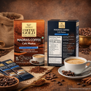 GeeBees Chai Gold Madras Coffee Unsweetened Instant Coffee Premix, 150g (5oz), Authentic South Indian Filter Coffee Flavor, No Added Sugar, Gluten-Free, 10 Sachets
