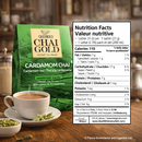 GeeBees Chai Gold Cardamom Chai, Sweetened, Instant Pre-Mix, 10 Sachets, Authentic Indian Cardamom Tea, Ready to Drink Tea - No Added preservatives, Natural Tea