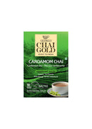 GeeBees Chai Gold Cardamom Chai, Sweetened, Instant Pre-Mix, 10 Sachets, Authentic Indian Cardamom Tea, Ready to Drink Tea - No Added preservatives, Natural Tea