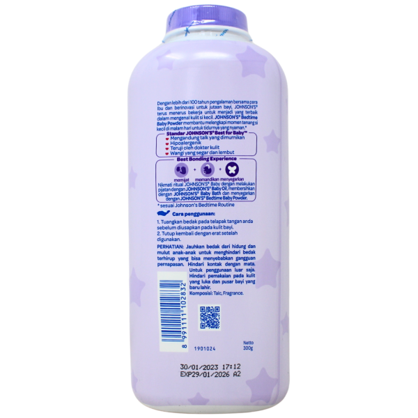 Johnsons Baby Powder 300g Bedtime/24