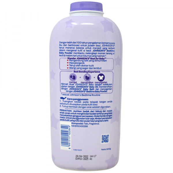 Johnsons Baby Powder 500g Bedtime/24