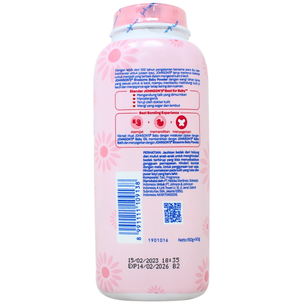 Johnsons Baby Powder 150+50g Mildness/72