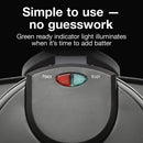 Proctor Silex 26090PS Flip Belgian Waffle Maker, Black, Nonstick Plates, 1 waffle capacity