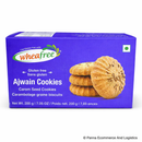 Wheafree Ajwain Cookies (200g) – Gluten Free Carom Seed Biscuits, Healthy Digestive Snack, Crunchy Indian Tea-Time Cookies, Vegetarian