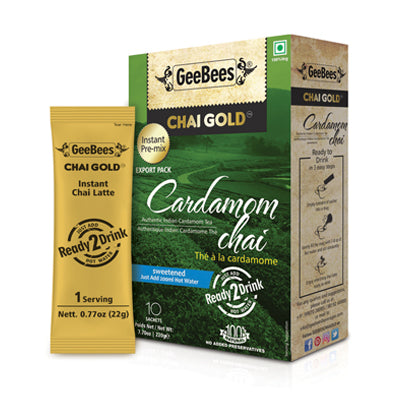 Chai Gold Cardamom Chai Sweetened - 12 X 220G