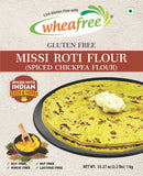 Wheafree Gluten Free Missi Roti Flour 1kg – Spiced Chickpea Atta with Indian Seeds & Herbs, Wheat-Free Multigrain Flour for Roti & Paratha