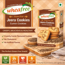 Wheafree Jeera Cookies 200g – Gluten Free Cumin Biscuits, Savory Digestive Snack, Wheat-Free Tea-Time Cookies, Vegetarian