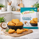 Wheafree Coconut Cookies (200g) – Gluten Free Coconut Biscuits, Crispy & Crunchy Healthy Snack, Vegetarian Tea-Time Cookies