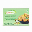 Wheafree Gluten Free Pistachio Coconut Cookies 200g – Healthy Biscuits | Crunchy Nut Cookies | No Gluten Snack | Premium Tea-Time Cookies