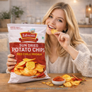 Jabsons Sun-Dried Potato Chips 110g – Red Chilli Masala | Made with Rock Salt (Sendha Namak) | Crunchy Spicy Chips | Tea-Time Snack