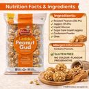 Jabsons Laddu Peanut Gud (Less Sweet) – Crunchy Peanut Balls with Jaggery, High Protein Traditional Indian Sweet, Gluten Free Healthy Snack, Ready to Eat Mithai – 210g