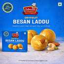 Jabsons Dryfruit Besan Laddu 400g – Premium Indian Sweet | Desi Ghee Besan Ladoo with Nuts | Traditional Mithai | Festive & Gift Pack